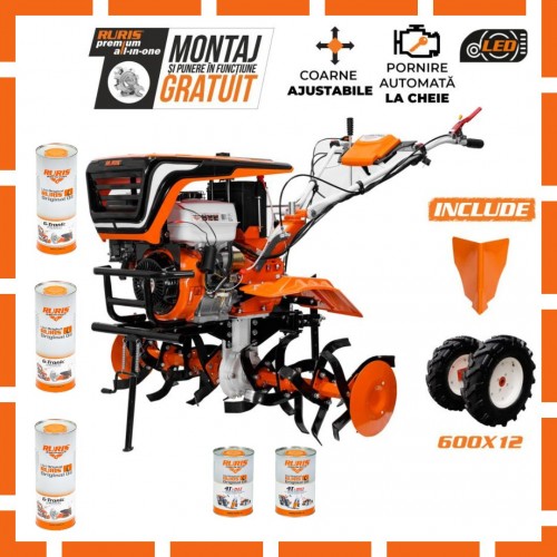 Motosapatoare ruris 918k PRO + roti cauciuc 6.00-12+rarita
