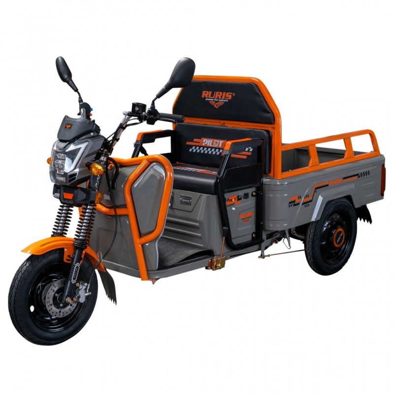 Triciclu Electric Cargo RURIS Pilot 3110N – Motor 2000W, Baterie 72V 32Ah, Autonomie 80 km, Sarcina 300 kg, Max. 25 km/h, GRI