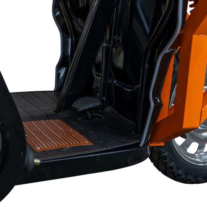 Triciclu electric cargo RURIS Pilot 3130N, Motor 3600W, Baterie 72V 58Ah, Autonomie 80 km, Capacitate 603 kg, Frana Fata Disc / Spate Tambur, Negru