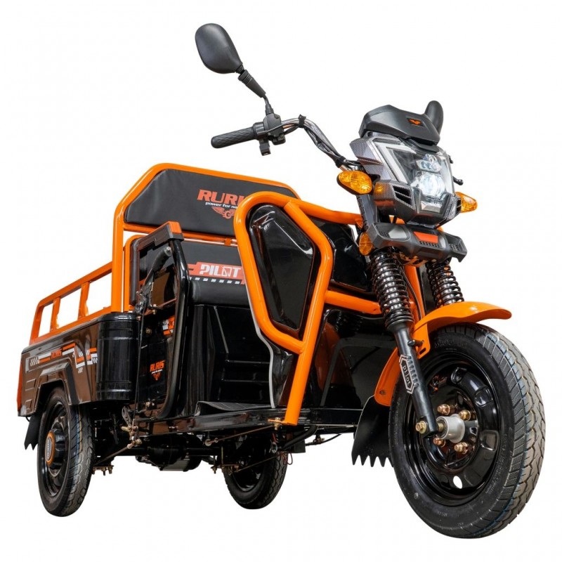 Triciclu Electric Cargo RURIS Pilot 3110N – Motor 2000W, Baterie 72V 32Ah, Autonomie 80 km, Sarcina 300 kg, Max. 25 km/h, Negru