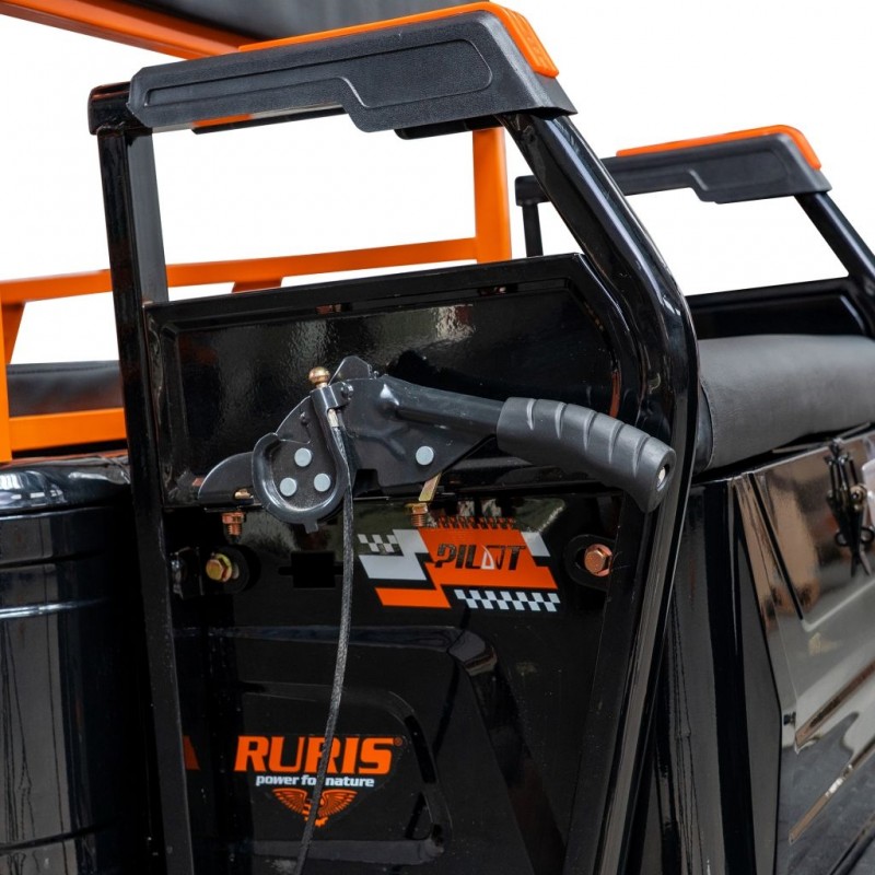 Triciclu Electric Cargo RURIS Pilot 3110N – Motor 2000W, Baterie 72V 32Ah, Autonomie 80 km, Sarcina 300 kg, Max. 25 km/h, Negru