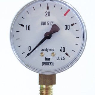 Manometru Acetilena 40/20 bar 63mm