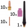 SET 10 consumabile pistolet TIG SR17/26 Lentila gaz