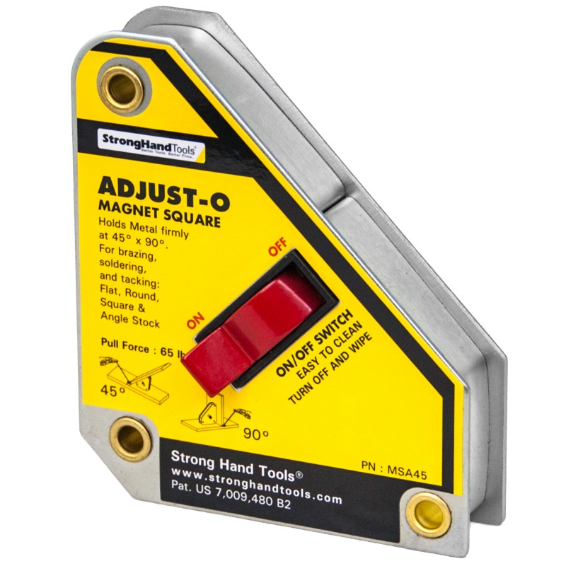 Vinclu Magnetic cu Buton Adjust-O™, Forta 30 kg, Unghi 45°/90°