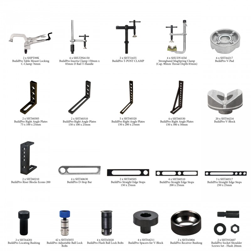 Kit 122 Accesorii pentru masa de sudura Rhino Cart