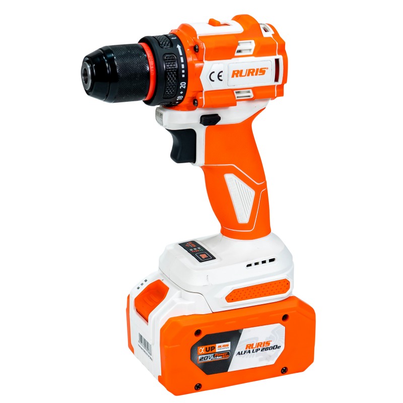Masina de gaurit/insurubat pe acumulator RURIS RMX 1260 POWER ALFA UP {contine acumulator+incarcator}
