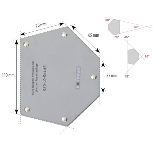 Suport magnetic pentru sudura Spartus 33Kg