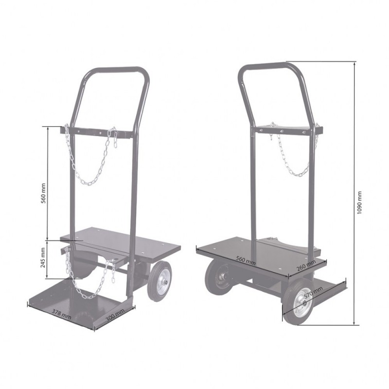 Carucior Aparat Sudura 2 roti