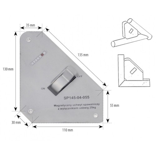 Vinclu magnetic CU DEMAGNETIZARE Spartus 25Kg