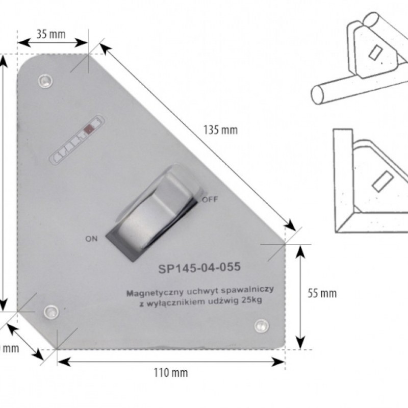 Vinclu magnetic CU DEMAGNETIZARE Spartus 25Kg