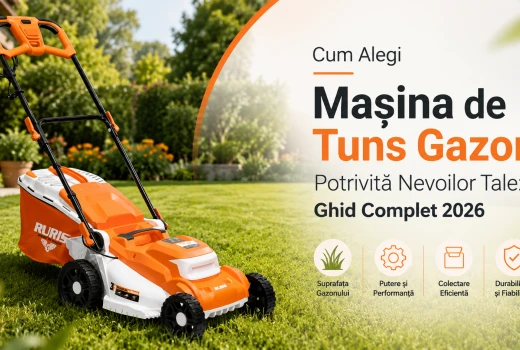 Cum alegi mașina de tuns gazon potrivită nevoilor tale: Ghid Complet 2026